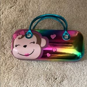 Monkey heart eyeglass case